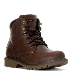 •EUROSTAR• Sandie SR Brown Lace-Up Work Shoes Boots >> size 7 Women >> NIB